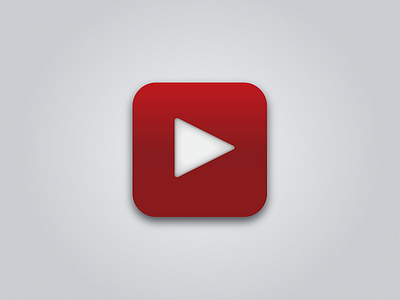 Simple YouTube iOS Icon
