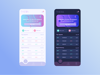 Crypto Signal App app design illustration logo ui