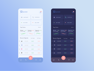 Crypto Signal App #2 app design illustration logo ui