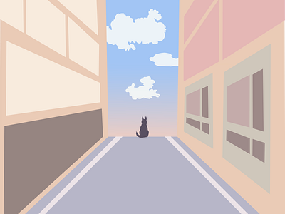 Watching Clouds illustration