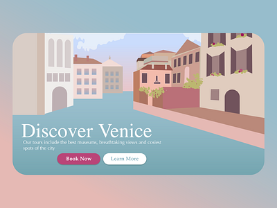 Travel Website Landing Page design illustration ui web