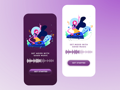 Music Player app's Splash Screen app app design flat glassmorphisom mobile app ui ux design mobile app music app music player app music player app ux ui design music player uxui design music player app ui design splash screen trend ui uiux user experince user interface user interface design ux design