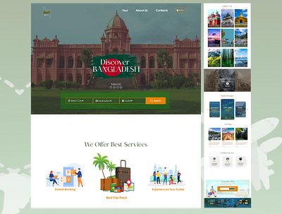 "GO BD"- Travel Agency Responsive Website Landing Page. landing page travel agency travel agency landing page ui travel agency ux design travel web page travel website travel website landing page ui ui design uidesign ux ux design uxdesign web web design website design website ux design