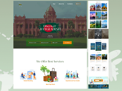 "GO BD"- Travel  Agency Responsive Website Landing Page.