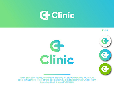 clinic logo brand branding clean design dribbble flat graphicdesign icon illustration illustrator lettering logo logotype minimal typography typography art ui ux vector vectors