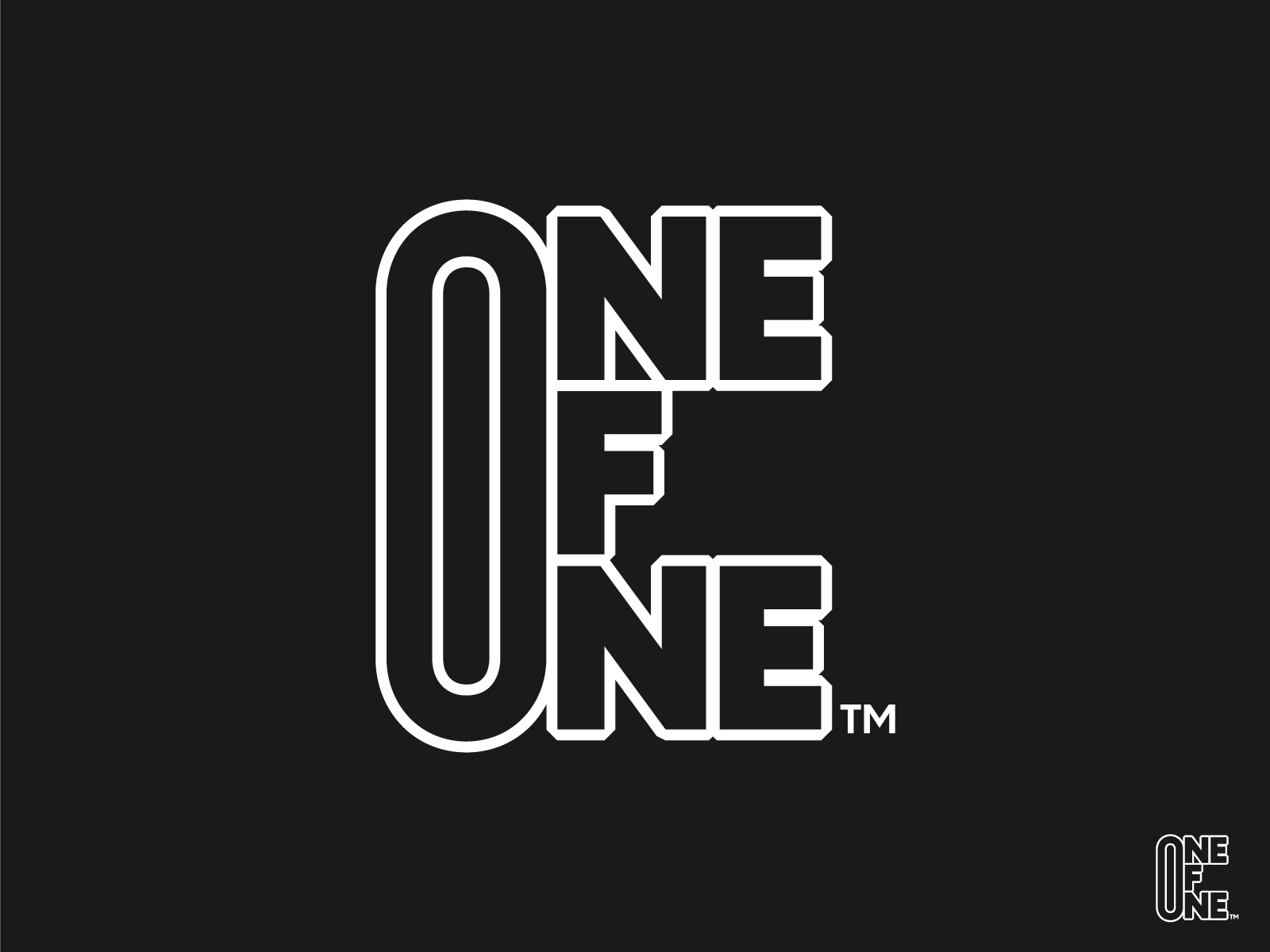 one of one logo design by Asif Ali on Dribbble