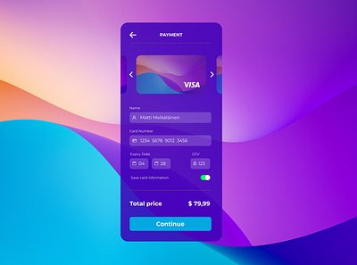 Daily UI :: 002 - Credit Card Checkout checkout credit card dailyui ui