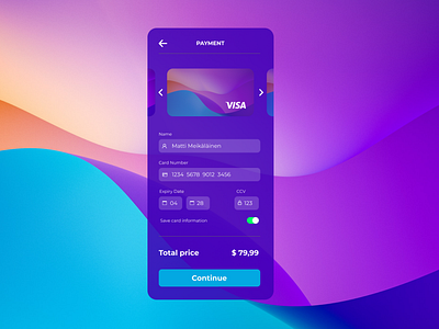 Daily UI :: 002 - Credit Card Checkout