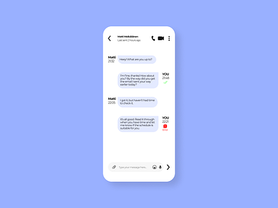 Daily UI :: 013 - Direct Messaging dailyui direct messaging ui