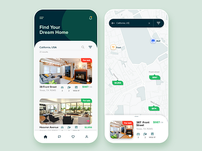 Real Estate Mobile App UI/UX design