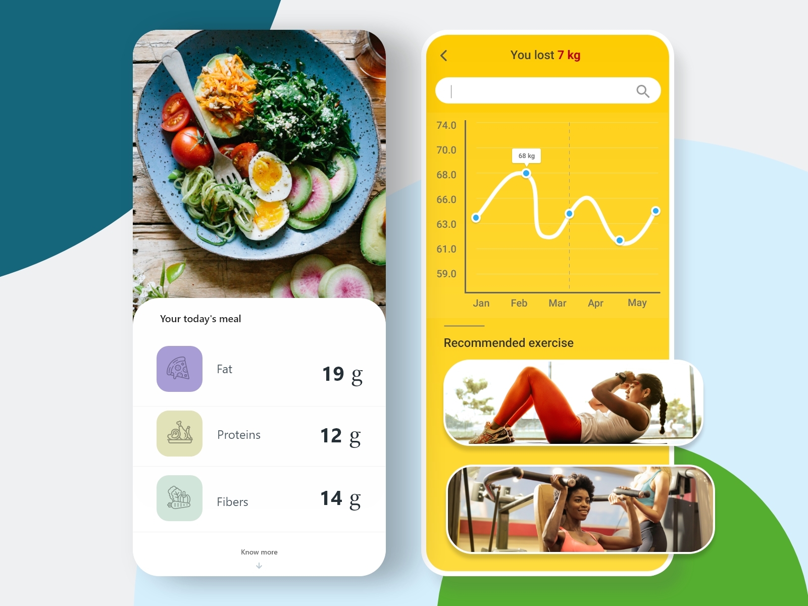 Food care mobile app with health improvements by Ashley Technologies on ...