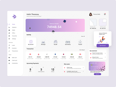 FinTech SaaS Application (UI/UX design) clean dashboard design figma finance fitech new design saas ui uiux user user experience user interface design userinterface ux wallet web application