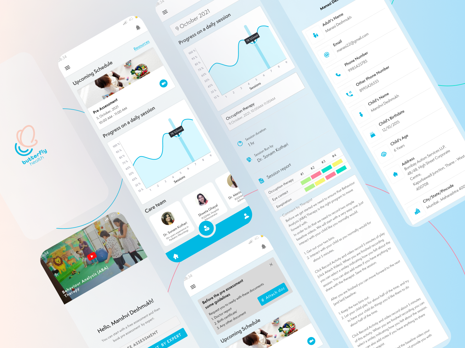 Child behavior therapy mobile application UI/UX design by Ashley ...
