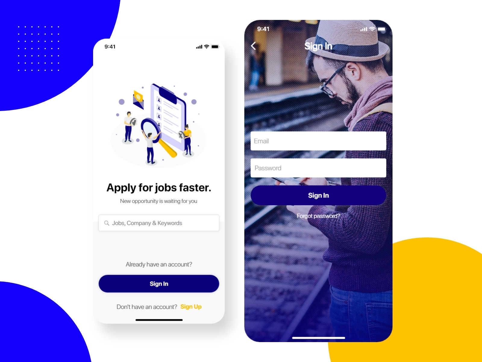 Swipe Hire Mobile App for Job seeker and Employer by Ashley
