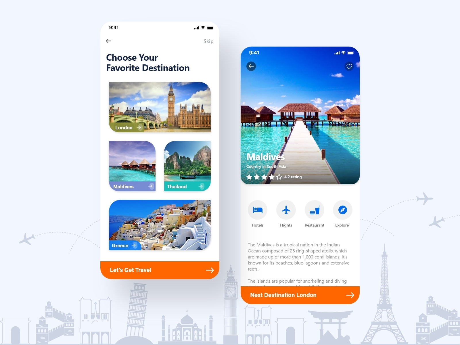 Travel Mobile Application UI/UX design by Ashley Technologies on Dribbble