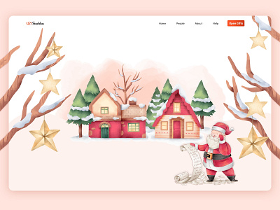 Merry Christmas wishing on website clean design ui uidesign uiux user experience user experience design user interface user interface design userinterface ux wishes