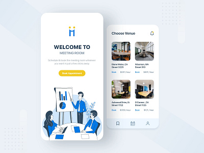 Meeting Room Mobile App adobe photoshop adobexd clean creative design creativity designs meeting room meetting mobile app mobile app design ui ui ux ui design uiux user user experience user interface user interface design userinterface ux