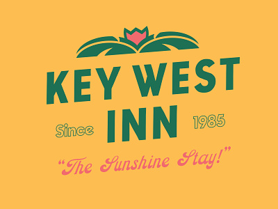 Key West Inn branding clean design graphic design illustration illustrator logo minimal typography vector