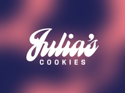 Julia's Cookies • Cookeville, Tn branding cookies design food funky graphic design illustration logo script typography wordmark