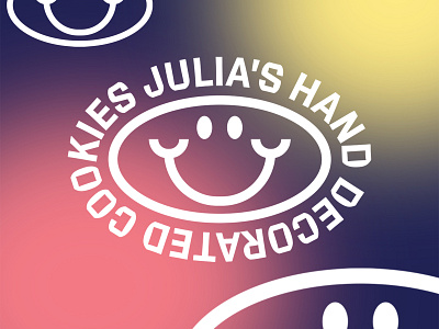 Julia's Cookies Alternate • Cookeville, Tn branding cookies design food funky graphic design logo script typography