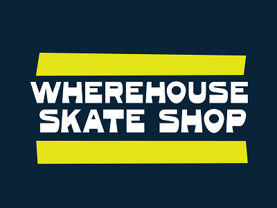 Wherehouse Skate Shop branding design funk graphic design illustration logo skate typography vector