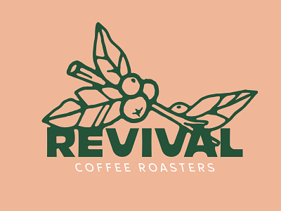 Revival Illustration/Wordmark branding coffee coffee beans coffee branding coffee roasters coffee shop design graphic design illustration logo typography vector