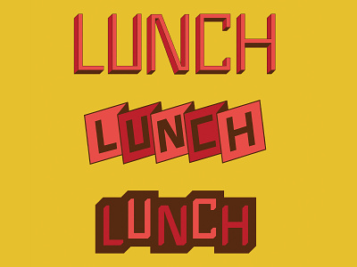 Lunch Wordmarks branding design food branding food logo graphic design lettering logo lunch restaurant branding typography vector wordmarks