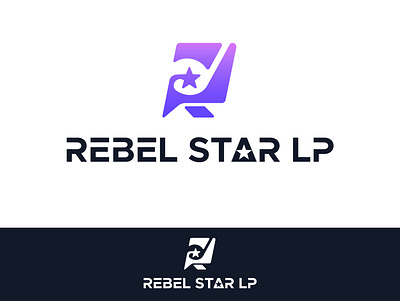 REBEL STAR LP design logo