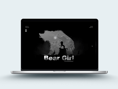 Bear Girl of Kadamane bear design front end interaction magazine online parallax scroll story ui ux website