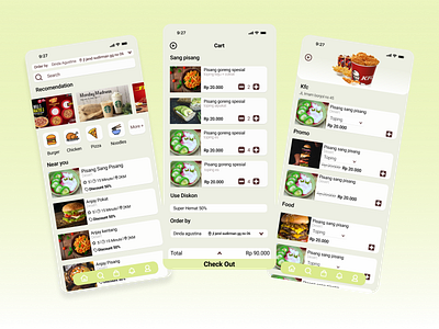 Food Delivery Design app graphic design ux
