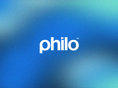 Philo brand identity branding design gradient logo logo design minimal modern