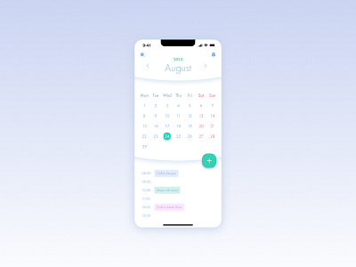 Calendar app calendar daily ui design graphic design product design ui ux