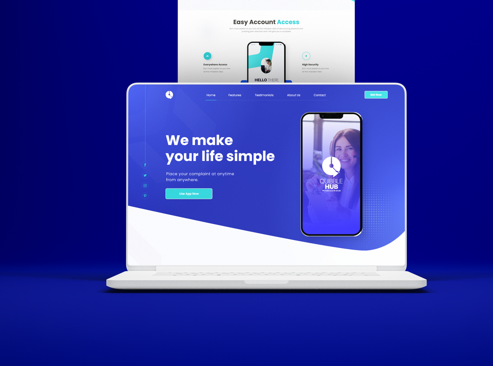 Quibble Hub - Landing Page Design by Areeb Sheikh on Dribbble