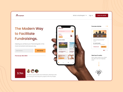 Antypeople: Crowdfunding Web App (Hero Section)