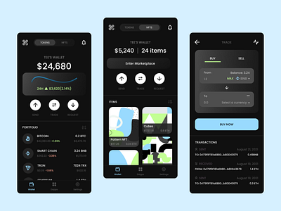 Crypto Exchange Mobile App crypto design exchange figma product design ui ux