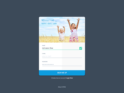 Daily UI #001 - Sign Up