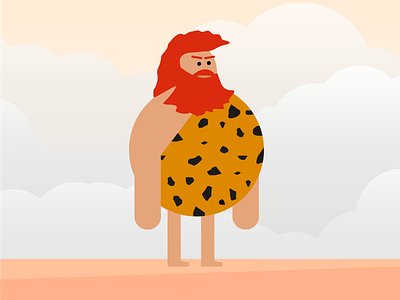 Cave Man Character caveman character design game design illustration wanderer