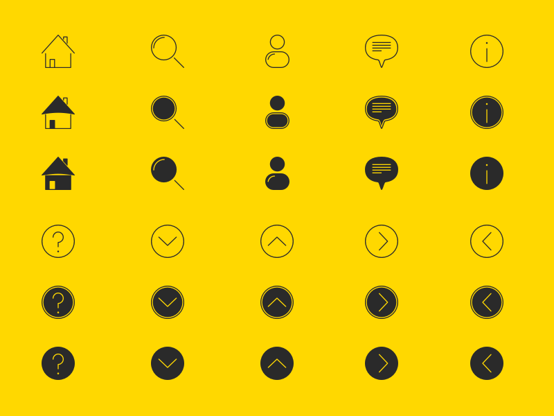 Simple Icon Pack by Faruk Aslan on Dribbble