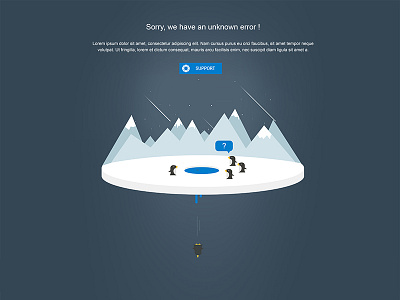 Error Page - 404 404 error page illustration penguins support