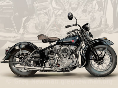47 Harley Knucklhead Wallpaper Tease awesome bike bikes black harley illustration motorcycle