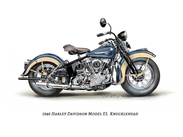 1946 harley clearance davidson e knucklehead