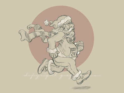 Runner Santa