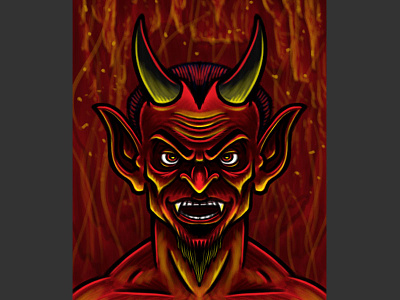 Devil Cartoon Character Sketch art cartoon character cartooning demon devil drawing halloween hell illustration monster sketch