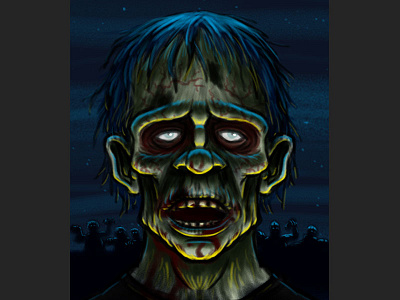 Zombie Cartoon Sketch