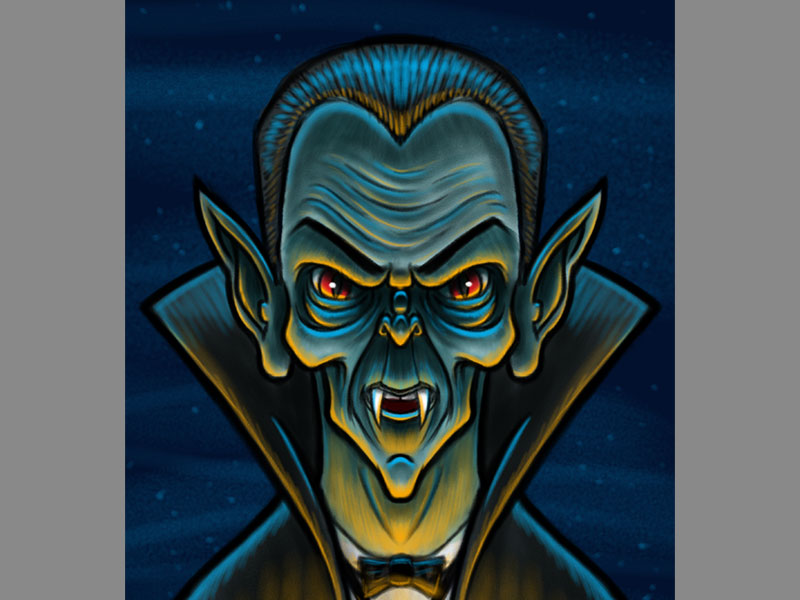 Vampire Dracula Cartoon Character Sketch by George Coghill on Dribbble