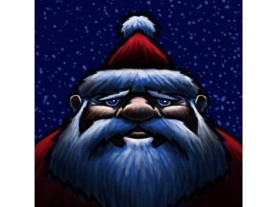 Santa Claus Cartoon Character Sketch