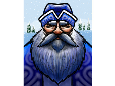 Ded Moroz Cartoon Character Sketch art cartoon cartoon character cartooning character christmas drawing illustration santa claus sketch winter