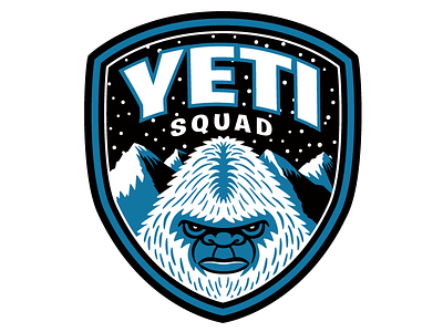 Yeti Squad Bigfoot Patrol Patch art bigfoot cartoon cartoon character cartooning illustration patch vector yeti