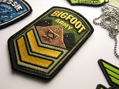 "Bigfoot Army" Embroidered Patch army bigfoot cryptid embroidered patch military paranormal patch