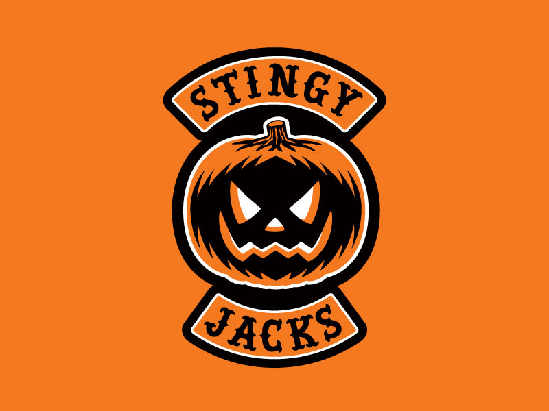 "Stingy Jacks" Halloween Biker Patch limited palette gang biker halloween jack-o-lantern pumpkin patch